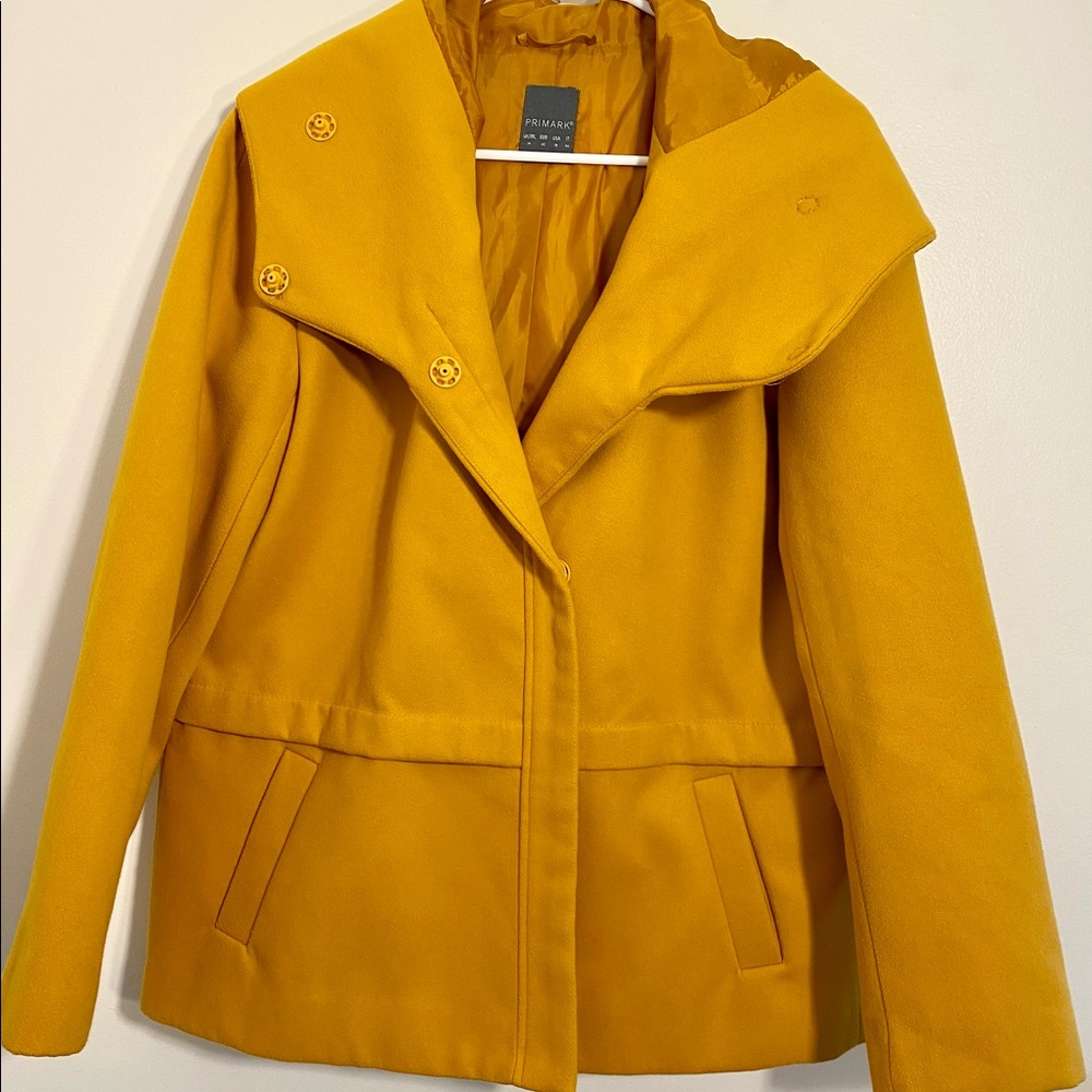 Primark yellow jacket Size 10